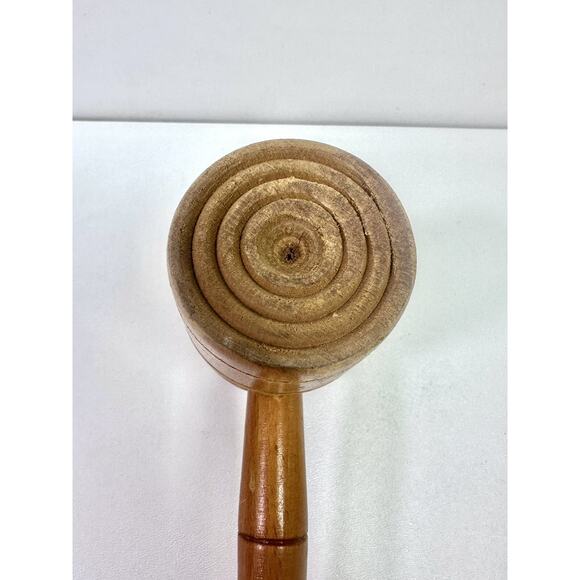 Vintage Wooden Kitchen Mallet Meat Tenderizer 12" long - Picture 9 of 11